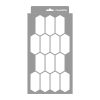 Elongated hexagon 01 painting stencil - 18x35 cm