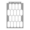 Elongated hexagon 01 painting stencil - 38x60 cm