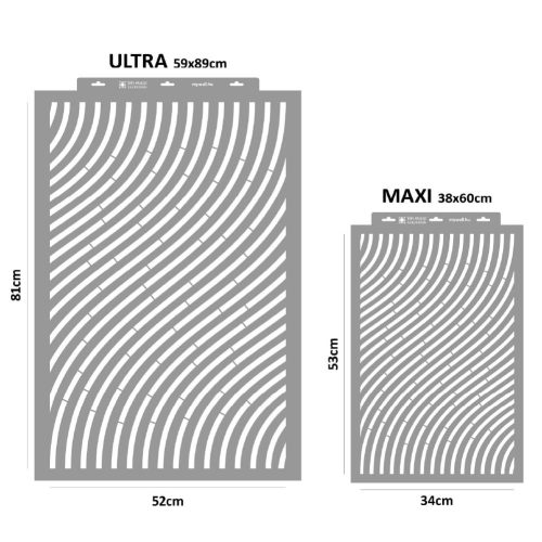 Tóth Margit Áramlás stencil - Festő - 38x60 cm maxi