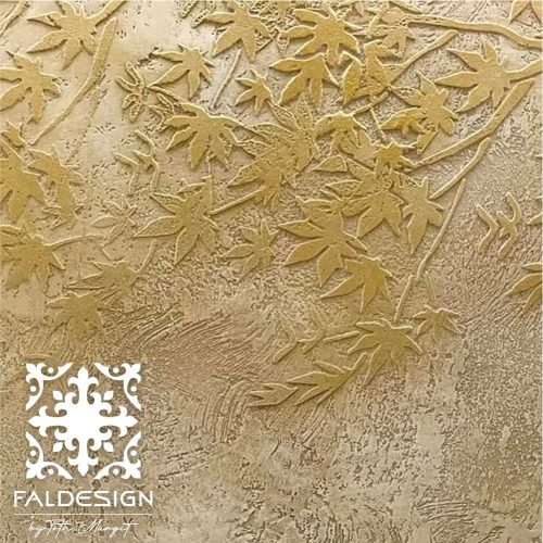 Tóth Margit Japán juhar stencil - Festő - 31x35 cm közepes