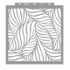 Tóth Margit Op-Art levél stencil - Festő - 59x63 cm extra