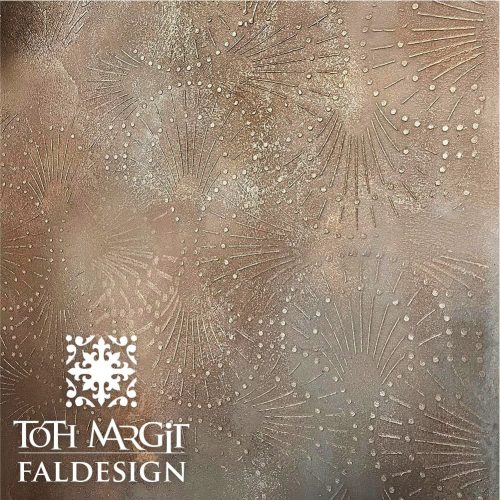 Tóth Margit Tüzijáték stencil - Festő - 59x63 cm extra