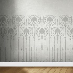   Tóth Margit Viktoriánus bordűr stencil - Festő - 38x60 cm maxi