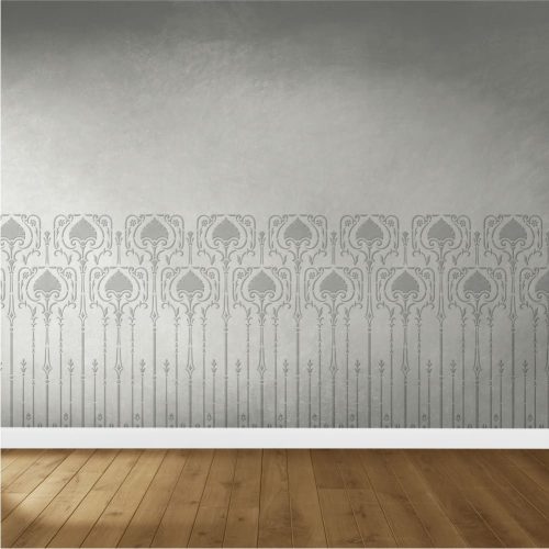 Tóth Margit Viktoriánus bordűr stencil - Festő - 38x60 cm maxi