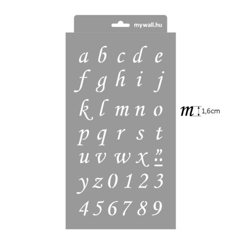 ABC 01 stencil - Festő - 18x35 cm kicsi 1