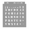 ABC 02 stencil - Festő - 31x35 cm közepes