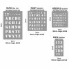 ABC 02 stencil - Festő - 31x35 cm közepes