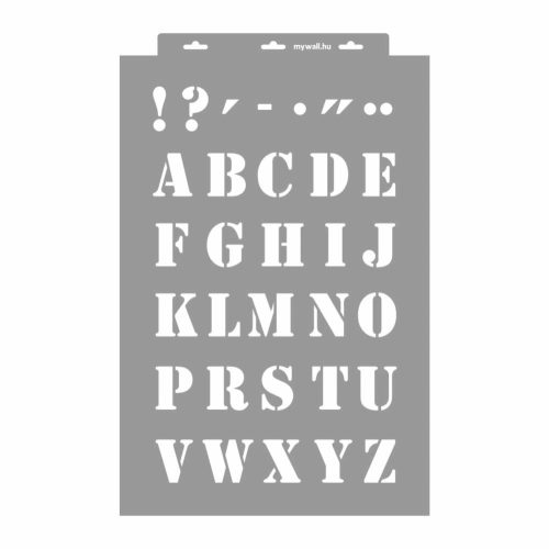 Alphabet 02 stencil