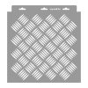 Acél mintázat 01 stencil - 3D - 31x35 cm közepes