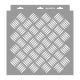Acél mintázat 01 stencil - Festő - 31x35 cm közepes