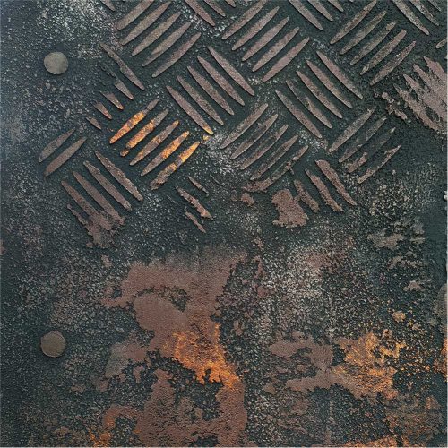 Acél mintázat 01 stencil - 3D - 31x35 cm közepes