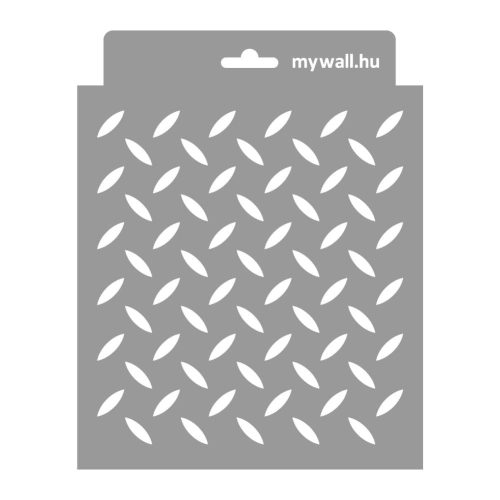 Acél mintázat 02 stencil - Festő - 18x23 cm mini