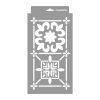 Afrikai csempe stencil - Festő - 18x35 cm kicsi