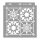 African tiles painting stencil - 31x35 cm