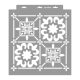 African tiles painting stencil - 38x42 cm