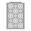 African tiles 3D stencil - 59x89 cm