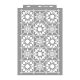 African tiles painting stencil - 38x60 cm