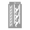Akantusz 01 stencil - Festő - 18x35 cm kicsi