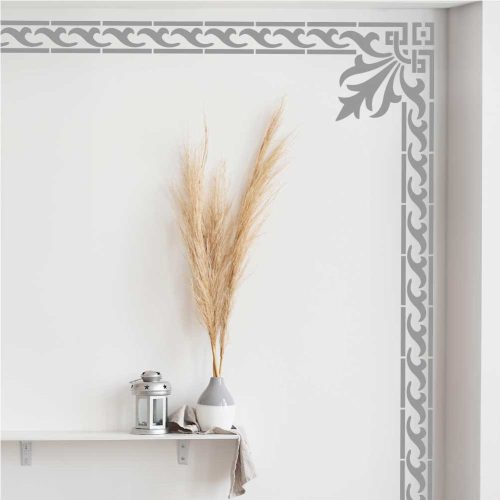 Akantusz 01 stencil - Festő - 18x35 cm kicsi