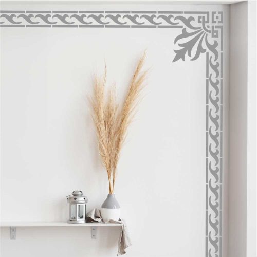 Akantusz 01 stencil - 3D - 31x35 cm közepes