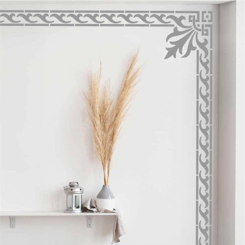 Akantusz 01 stencil - Festő - 38x42 cm nagy