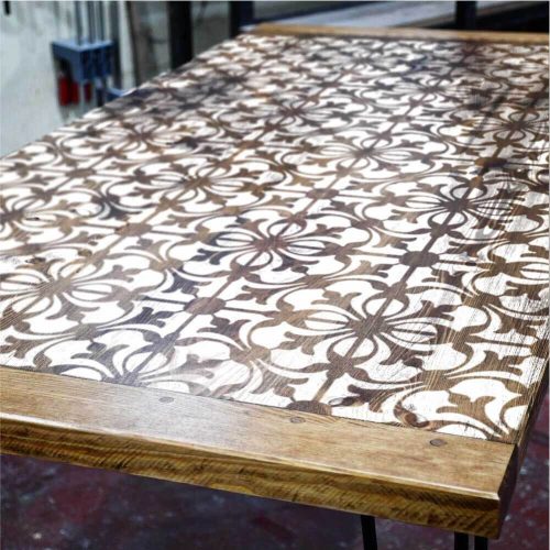 Akantusz 02 stencil - Festő - 38x42 cm nagy