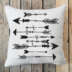 Ámor nyilai stencil - Festő - 38x42 cm nagy