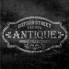 Antique stencil - Festő - 18x35 cm kicsi