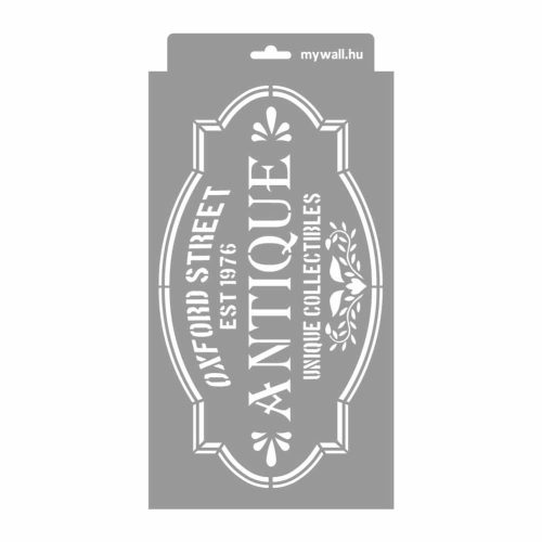 Antique stencil - Festő - 18x35 cm kicsi