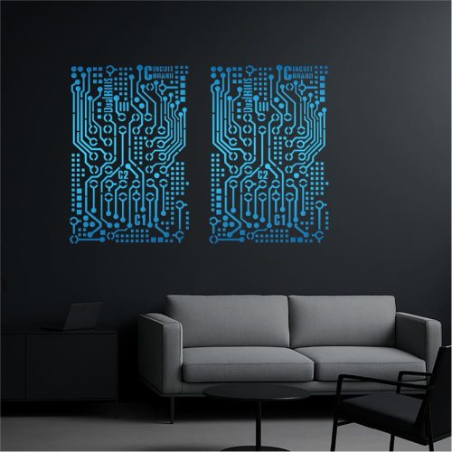 Áramkör 01 stencil - Festő - 31x35 cm közepes