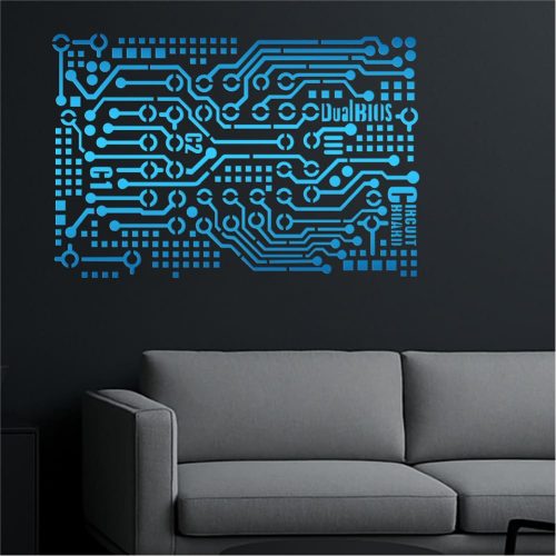 Áramkör 01 stencil - Festő - 38x42 cm nagy
