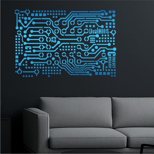 Áramkör 01 stencil - 3D - 38x60 cm maxi