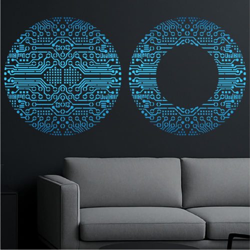 Áramkör 02 stencil - Festő - 59x89 cm ultra 1