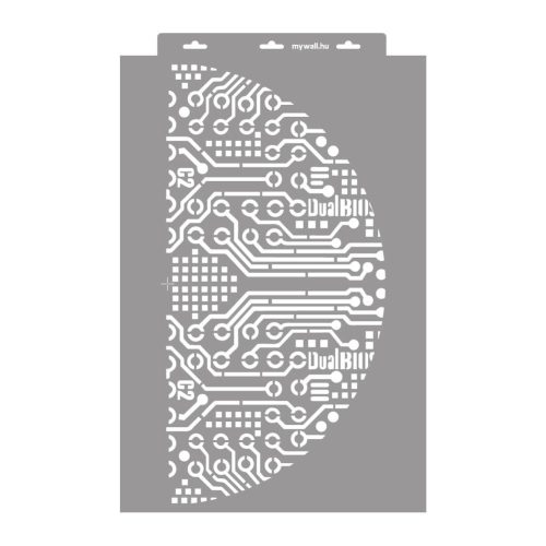 Áramkör 02 stencil - Festő - 38x60 cm maxi 1