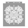 Art deco 10 painting stencil - 38x42 cm