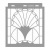 Artdeco 01 stencil - Festő - 31x35 cm közepes