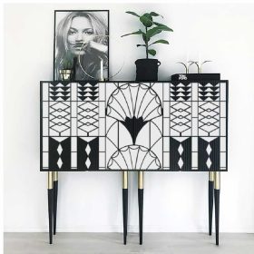 Artdeco 01 stencil - Festő - 18x23 cm mini