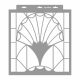 Art deco 01 painting stencil - 38x42 cm