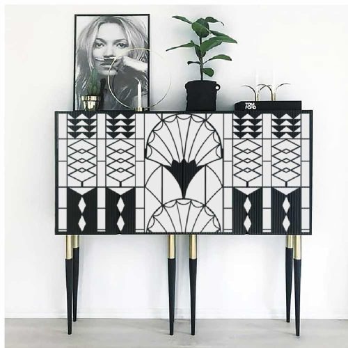 Artdeco 01 stencil - 3D - 38x60 cm maxi 2