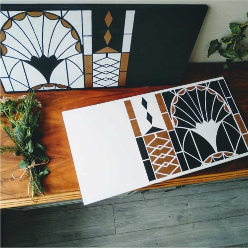 Artdeco 01 stencil - Festő - 38x60 cm maxi 2
