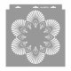 Artdeco 03 stencil - Festő - 28x29 cm tortatál
