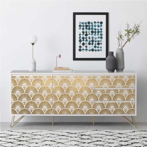 Artdeco 03 stencil - 3D - 38x60 cm maxi 2