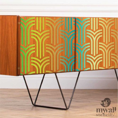 Artdeco 04 stencil - Festő - 38x42 cm nagy