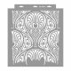 Artdeco 05 stencil - 3D - 38x42 cm nagy