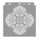 Artdeco 05 stencil - Festő - 28x29 cm tortatál