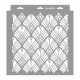 Artdeco 07 stencil - Festő - 31x35 cm közepes