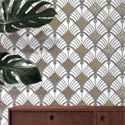 Artdeco 07 stencil - Festő - 31x35 cm közepes