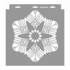 Artdeco 07 stencil - Festő - 28x29 cm tortatál