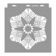 Artdeco 07 stencil - Festő - 28x29 cm tortatál