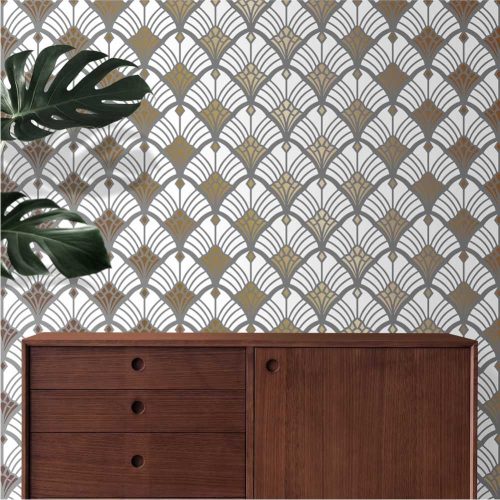 Artdeco 07 stencil - 3D - 38x60 cm maxi